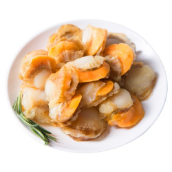 【省36元】新鲜海鲜_泰吉鲜锋 鲜冻裙边带黄扇贝肉 500g袋装多少钱