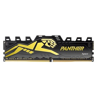 Apacer 宇瞻 黑豹系列 Panther DDR4 3200MHz 台式机内存 黑金色 8GB