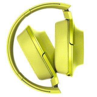 SONY 索尼 MDR-100AAP 耳罩式头戴式有线耳机 柠檬黄 3.5mm