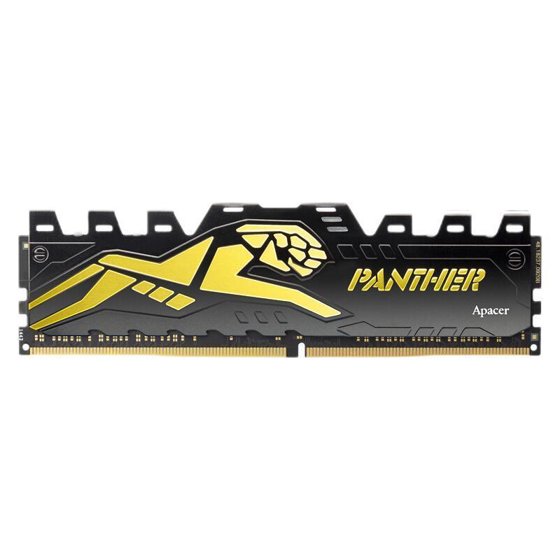 Apacer 宇瞻 黑豹系列 Panther DDR4 3000MHz 台式机内存 黑金色 8GB