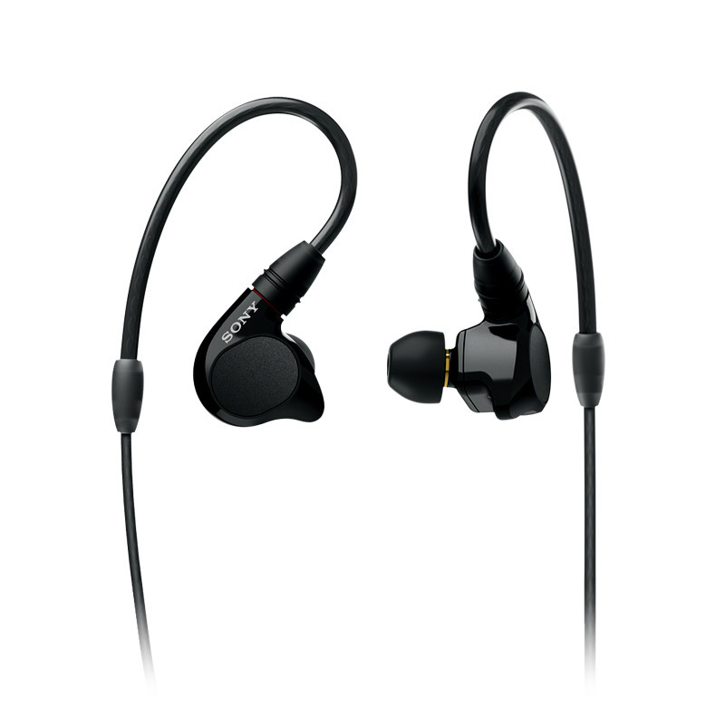 SONY 索尼 IER-M7 入耳式挂耳式动圈有线耳机 黑色 4.4mm平衡