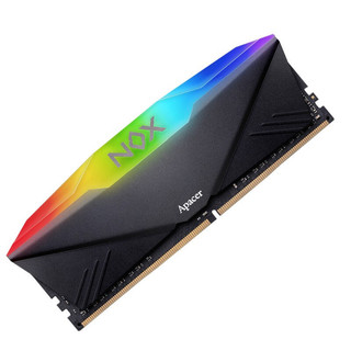 Apacer 宇瞻 NOX暗黑女神RGB系列 DDR4 3000MHz RGB 台式机内存 灯条 黑色 16GB 8GB*2