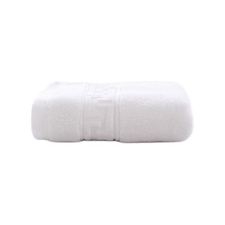PLUS会员：京东京造 138g新疆阿瓦提长绒棉 加大加厚抗菌纯棉洗脸毛巾 单条 白色
