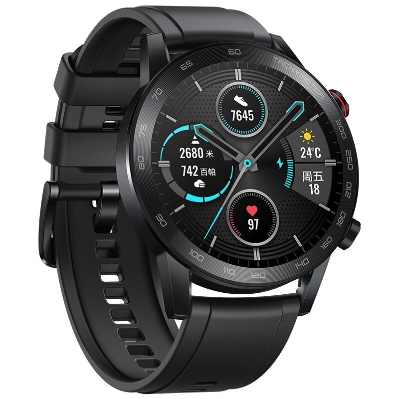 HONOR 荣耀 MagicWatch 2 智能手表 46mm（血氧、GPS、NFC、扬声器、温度计）