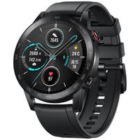 HONOR 荣耀 MagicWatch 2 运动款 智能手表 46mm 碳石黑表盘 黑色橡胶表带（血氧、GPS、NFC、扬声器、温度计）