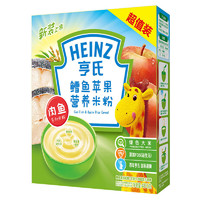 Heinz 亨氏 五大膳食系列 米粉 4段 鳕鱼苹果味 400g