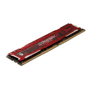 Crucial 英睿达 铂胜运动系列 Ballistix Sport LT DDR4 2400MHz 台式机内存 红色16GB