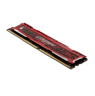 Crucial 英睿达 铂胜运动系列 Ballistix Sport LT DDR4 2400MHz 台式机内存 红色16GB