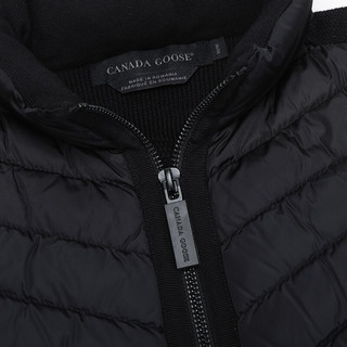 加拿大鹅 CANADA GOOSE 女士羊毛/锦纶HYBRIDGE针织夹克鹅绒羽绒服外套黑色 6830L 61 S码