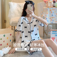 Langsha 浪莎 LS0061C3G10 女款冰丝睡衣