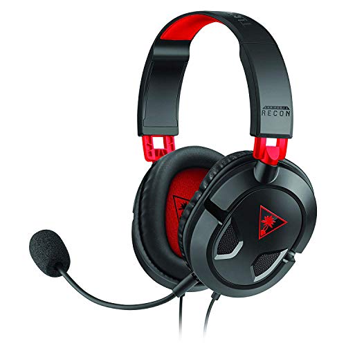 TURTLE BEACH 乌龟海岸 Ear Force Recon 50 耳罩式头戴式有线耳机 黑红 3.5mm