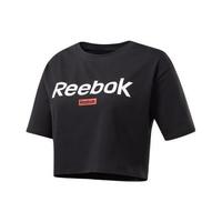 Reebok 锐步 Linear Logo 女子运动T恤 FI2032 黑色 S