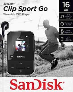 SanDisk 闪迪 Clip Sport Go 16GB MP3 播放器 黑色