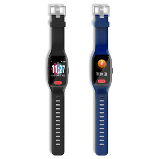 爱牵挂 S6T 老人智能手表 60mm 黑色 黑色硅胶表带 (北斗、血压、GPS)