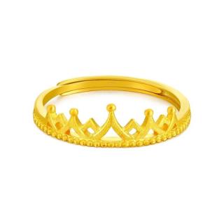 chowtaifook周大福f217319女士皇冠活口足金戒指255g