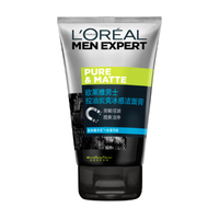 L'OREAL PARIS 男士控油炭爽冰感洁面膏 100ml