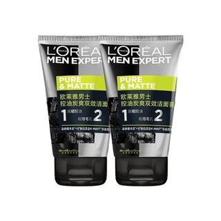 L'OREAL PARIS 巴黎欧莱雅 男士控油炭爽双效洁面膏