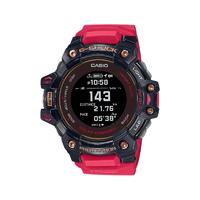 CASIO 卡西欧 G-SQUAD 智能手表 53mm 黑色 红色树脂表带(GPS)