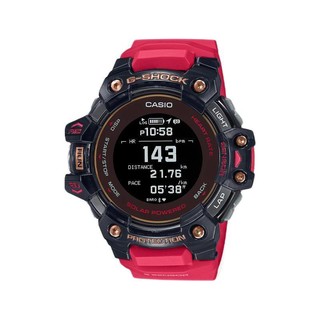CASIO 卡西欧 G-SQUAD 智能手表 53mm 黑色 红色树脂表带(GPS)