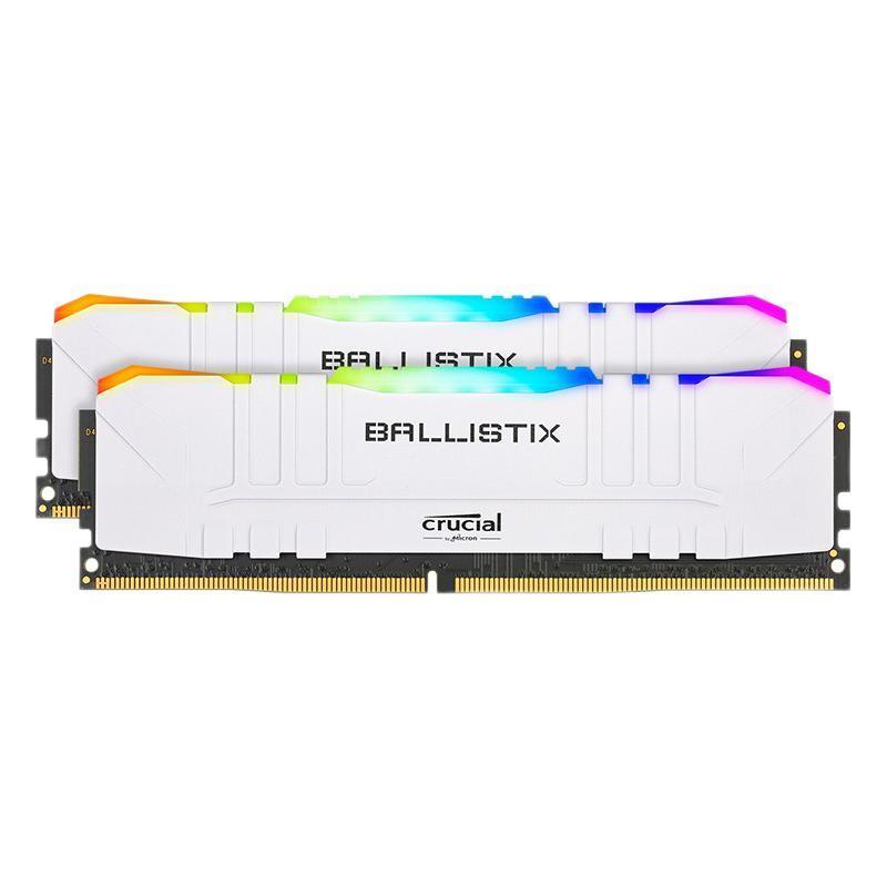 Crucial 英睿达 DDR4 3600MHz RGB 台式机内存 白色 32GB 16GB*2