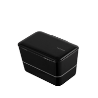 TAKENAKA 花见系列 便当盒 双层款 1150ml 石墨黑