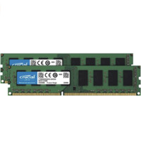 Crucial 英睿 DDR3 1600MHz 台式机内存 绿色 16GB 8GB*2  ‎CT2KIT102472BD160B