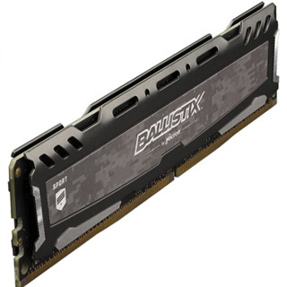 Crucial 英睿达 铂胜运动系列 DDR4 2400MHz 台式机内存 黑色 16GB