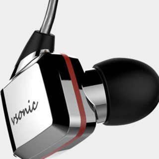 VSONIC 威索尼可 GR07珍藏版 入耳式挂耳式有线耳机 钨钢银 3.5mm