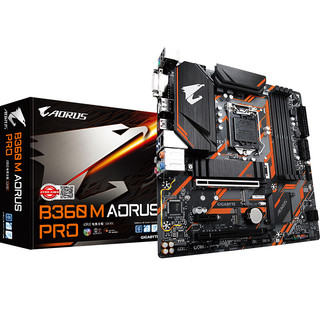 GIGABYTE 技嘉 小雕 B360 M AORUS PRO MATX主板（Intel LGA1151、B360）