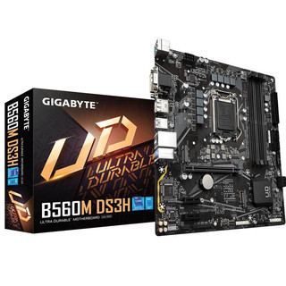 GIGABYTE 技嘉 B360M-DS3H MATX主板（Intel LGA1200、B560）