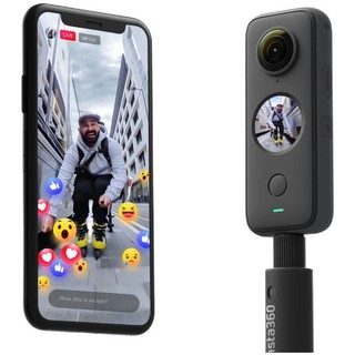 Insta360 影石 ONE X2 滑雪套装礼盒 口袋全景运动相机 裸机防水