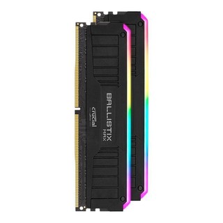 Crucial 英睿达 铂胜MAX系列 DDR4 4000MHz RGB 台式机内存 灯条 黑色 32GB 16GBx2 BLM2K16G40C18U4BL