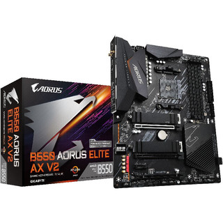 GIGABYTE 技嘉 B550 AORUS ELITE AX WIFI6 ATX主板（AMD AM4、B550）