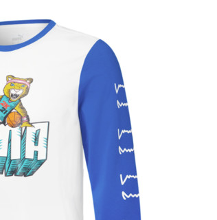 PUMA 彪马 NBA 2K LONG SLEEVE 男子套头衫 532921-01 白/蓝 S