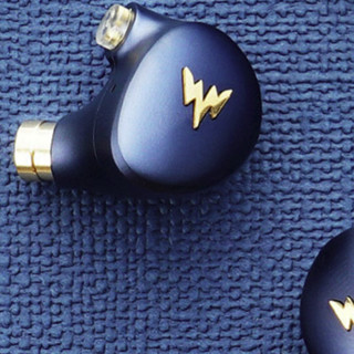 Whizzer 威泽 A-HE03 入耳式挂耳式圈铁有线耳机 蓝色 3.5mm