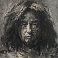 中国嘉德 严培明 自画像 200×200cm 布面油画 2011