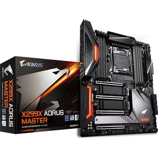 GIGABYTE 技嘉 X299X AORUS MASTER EATX主板（Intel LGA 2066、X299）