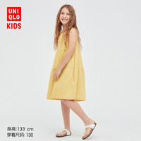 UNIQLO 优衣库 儿童装/女童 柔滑全棉层叠连衣裙(无袖 甜美 夏季) 438337