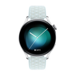 HUAWEI 华为 WATCH 3 智能手表 时尚版 46mm 灰蓝尼龙表带
