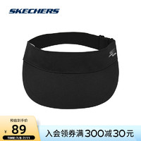 SKECHERS 斯凯奇 Skechers斯凯男女同款纯色百搭时尚镂空遮阳帽运动休闲帽P121U009