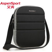 AspenSport 艾奔 男士单肩包斜跨包商务小包休闲ipad包斜跨男包小背包韩版潮