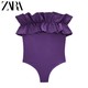 ZARA 02856002611 女装叠层装饰泳衣