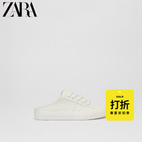 ZARA [折扣季] 儿童鞋男童 帆布橡胶底运动鞋小白鞋 14435730001