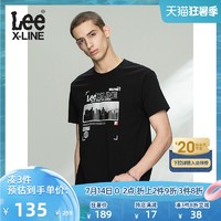 Lee XLINE 21春夏新品标准版型多色圆领印花短袖T恤男潮L438104LE