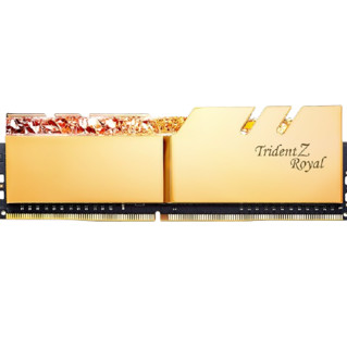 G.SKILL 芝奇 Trident Z Royal皇家戟系列 DDR4 5066MHz RGB 台式机内存 灯条 光耀金 16GB 8GB*2  F4-5066C20D-16GTRG 16GB 8GBx2 F4-5066C20D-16GTRG