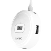 UNITEK 优越者 Y-2194AWH USB2.0HUB 一分四 0.3m 白色
