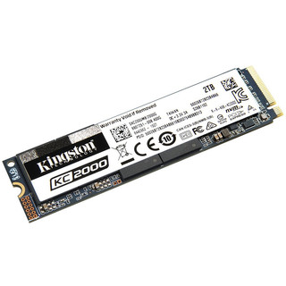 Kingston 金士顿 kc2000 NVMe M.2 固态硬盘 2TB (PCI-E3.0）