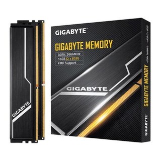 GIGABYTE 技嘉 DDR4 2666MHz 台式机内存  黑色 16GB 8GB*2