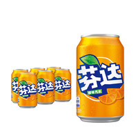Fanta 芬达 汽水 橙味 330ml*6听