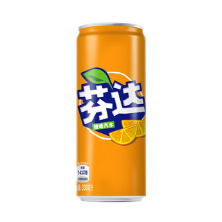 Fanta 芬达 汽水 橙味 330ml*24听 摩登罐